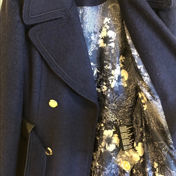 GUESS Military Wool Blend Coat - Picture 6 of 8